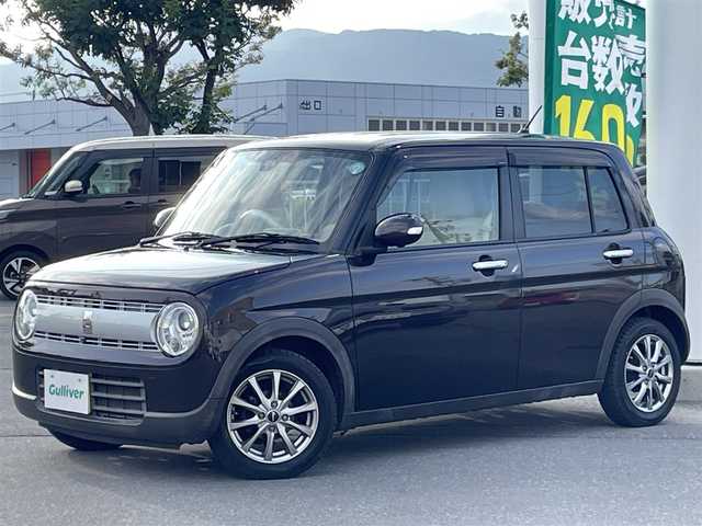 スズキ ラパン X 長野県 2016(平28)年 6.2万km アーバンブラウンパールメタリック 純正ナビ（FM/AM、CD、DVD、BT、IPOD、AUX）/アラウンドビューモニター/フルセグテレビ/社外ETC/盗難防止装置/衝突軽減システム/運転席シートヒーター/ダブルエアバック/アイドリングストップ/純正フロアマット/キセノンオートヘッドライト/横滑り防止装置/エンジンスターター/純正サマーAW積み込み/保証書、取扱説明書/ベンチシート/スマートキー