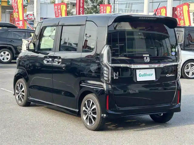 ホンダ Ｎ ＢＯＸ カスタム G L ホンダセンシング 群馬県 2020(令2)年 1.5万km クリスタルブラックパール ワンオーナー/純正8インチSDナビ/CD・DVD・・SD・USB/Bluetooth・Apple CarPlay/両側パワースライドドア/バックカメラ/純正前後ドライブレコーダー/純正ビルトインETC/HONDA SENSING/・アダプティブクルーズコントロール/・衝突軽減ブレーキ/・車線維持支援システム/・誤発進抑制機能/・先行車発進お知らせ機能/・オートハイビーム/・標識認識機能/前席シートヒーター/横滑り防止装置/アイドリングストップ/取説・保証書/スペアキー
