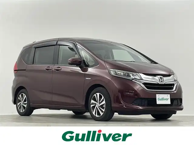 ホンダ フリード＋ ハイブリット EX 埼玉県 2017(平29)年 7万km プレミアムディープロッソパール 純正ナビ　Ｂｌｕｅｔｏｏｔｈ　フルセグＴＶ　バックカメラ　前後ドライブレコーダー　両側電動ドア　レーダークルーズコントロール　シートヒーター　衝突被害軽減システム　ＥＴＣ　禁煙車