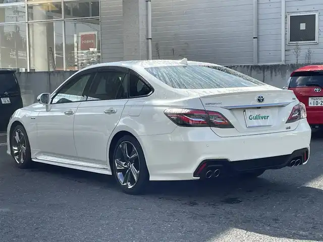 トヨタ クラウン ハイブリッド RS アドバンス 宮城県 2018(平30)年 6万km ホワイトパールクリスタルシャイン ワンオーナー/純正ナビ/・フルセグTV/Miracast/SD/BT/USB/バックカメラ/ハーフレザーシート/前席パワーシート/前席シートヒーター/ステアリングヒーター/トヨタセーフティーセンス/ブラインドスポットモニター/HUD/LEDヘッドライト/純正18インチアルミ＆ノーマルタイヤ/純正18インチアルミ＆スタッドレス積込/電動リアサンシェード/ビルトインETC/プッシュスタート/スマートキー/保証書、取扱説明書