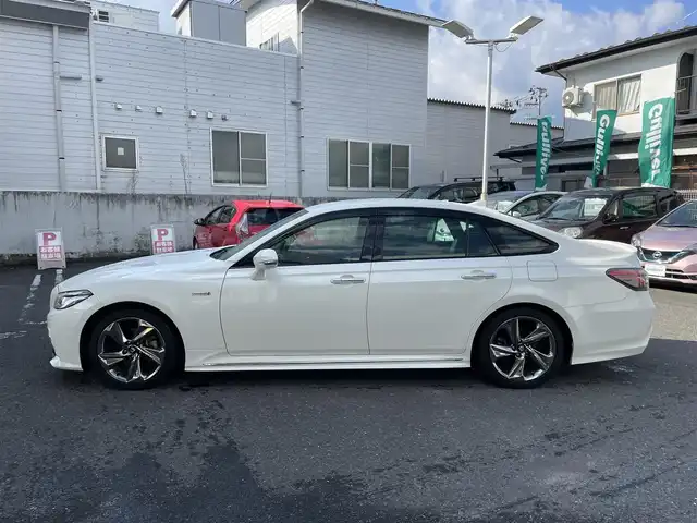 トヨタ クラウン ハイブリッド RS アドバンス 宮城県 2018(平30)年 6万km ホワイトパールクリスタルシャイン ワンオーナー/純正ナビ/・フルセグTV/Miracast/SD/BT/USB/バックカメラ/ハーフレザーシート/前席パワーシート/前席シートヒーター/ステアリングヒーター/トヨタセーフティーセンス/ブラインドスポットモニター/HUD/LEDヘッドライト/純正18インチアルミ＆ノーマルタイヤ/純正18インチアルミ＆スタッドレス積込/電動リアサンシェード/ビルトインETC/プッシュスタート/スマートキー/保証書、取扱説明書