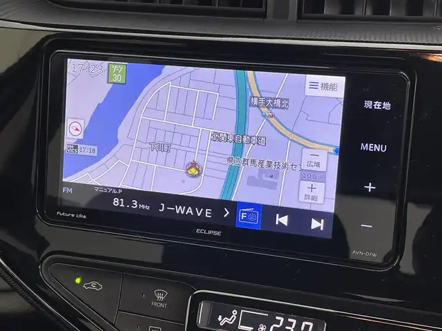 トヨタ アクア S スタイルブラック 群馬県 2021(令3)年 1.4万km ブラックマイカ 禁煙車　社外７インチナビ　オートマチックハイビーム　オートライト　LEDライト　ビルトインETC アラウンドビューカメラ　純正フロアマット　ドライブレコーダー　オートエアコン　プッシュスタート