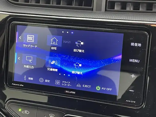 トヨタ アクア S スタイルブラック 群馬県 2021(令3)年 1.4万km ブラックマイカ 禁煙車　社外７インチナビ　オートマチックハイビーム　オートライト　LEDライト　ビルトインETC アラウンドビューカメラ　純正フロアマット　ドライブレコーダー　オートエアコン　プッシュスタート