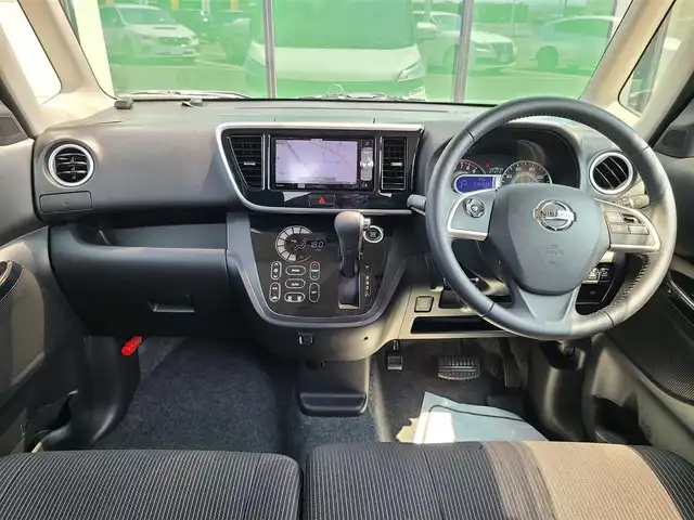 日産 デイズ ルークス ハイウェイスター Gターボ 福岡県 2017(平29)年 3.6万km ホワイトパール ターボ車/社外SDナビ/Bluetooth/フルセグTV/ステアリングリモコン/クルーズコントロール/両側パワースライドドア/AUTOライト/フォグランプ/オートハイビーム/アイドリングストップ/CD/DVD/自動防眩ミラー/プッシュスタート