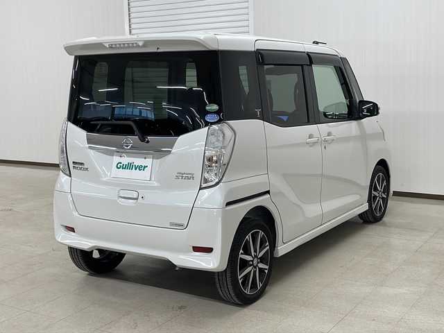 日産 デイズ ルークス ハイウェイスター Gターボ 熊本県 2017(平29)年 3.6万km ホワイトパール ターボ車/社外SDナビ/Bluetooth/フルセグTV/ステアリングリモコン/クルーズコントロール/両側パワースライドドア/AUTOライト/フォグランプ/オートハイビーム/アイドリングストップ/CD/DVD/自動防眩ミラー/プッシュスタート