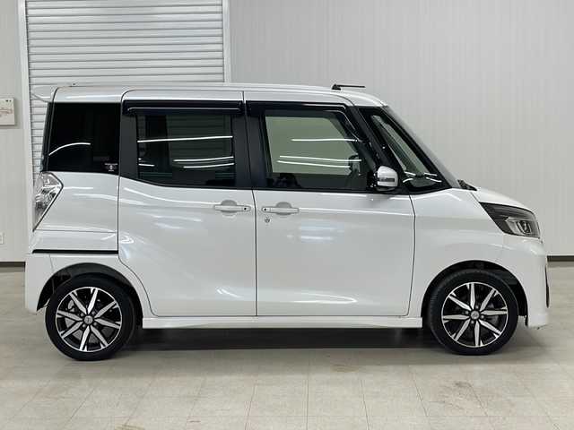 日産 デイズ ルークス ハイウェイスター Gターボ 熊本県 2017(平29)年 3.6万km ホワイトパール ターボ車/社外SDナビ/Bluetooth/フルセグTV/ステアリングリモコン/クルーズコントロール/両側パワースライドドア/AUTOライト/フォグランプ/オートハイビーム/アイドリングストップ/CD/DVD/自動防眩ミラー/プッシュスタート