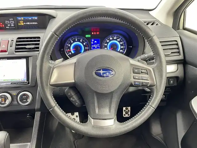 スバル インプレッサ ＸＶ ハイブリッド 2．0i－L アイサイト 千葉県 2014(平26)年 4.9万km デザートカーキ レザーシート/スバルアイサイト/・衝突軽減ブレーキ/・レーンキープアシスト/・横滑り防止装置/社外7インチナビ/CD DVD SD BT フルセグ/バックカメラ/レーダークルーズコントロール/前席シートヒーター/HIDオートライト/純正17インチアルミホイール/革巻きステアリング/パドルシフト/フロントフォグランプ/スマートキー/プッシュスタート/ETC
