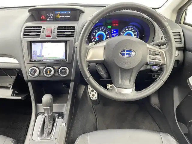 スバル インプレッサ ＸＶ ハイブリッド 2．0i－L アイサイト 千葉県 2014(平26)年 4.9万km デザートカーキ レザーシート/スバルアイサイト/・衝突軽減ブレーキ/・レーンキープアシスト/・横滑り防止装置/社外7インチナビ/CD DVD SD BT フルセグ/バックカメラ/レーダークルーズコントロール/前席シートヒーター/HIDオートライト/純正17インチアルミホイール/革巻きステアリング/パドルシフト/フロントフォグランプ/スマートキー/プッシュスタート/ETC