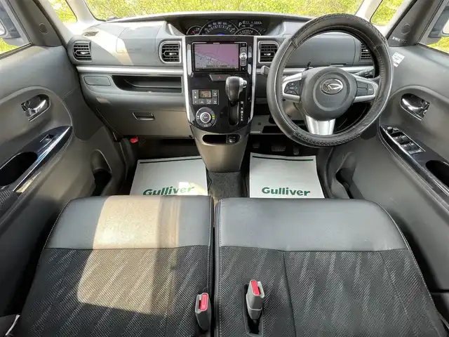 ダイハツ タント カスタム RS トップED SA Ⅲ 青森県 2018(平30)年 5.4万km パールホワイトⅢ ワンオーナー/４WD/両側パワースライドドア/バックカメラ/スペアキー×１/社外SDナビ/(フルセグ/Bluetooth/CD/FM/AM/ipod/USB/AUX)/ドライブレコーダー/シートヒーター/オートライト/横滑り防止/衝突被害軽減装置/アイドリングストップ