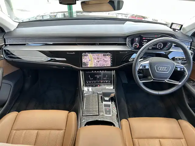 アウディ Ａ８ 60TFSIクワトロ 兵庫県 2019(令1)年 2.3万km 黒 ワンオーナー/純正メーカーナビ/（BT/フルセグTV/USB/）/BANG＆OLUFSENサラウンドシステム/全方位カメラ/全席パワーシート/前席シートヒーター/ベンチレーション/後席シートヒーター/LEDヘッドライト/AUTOライト/レーダークルーズコントロール/パドルシフト/クリアランスソナー/ドライブレコーダー/GPSレーダー/スマートキー/スペアキー/保証書/取扱説明書