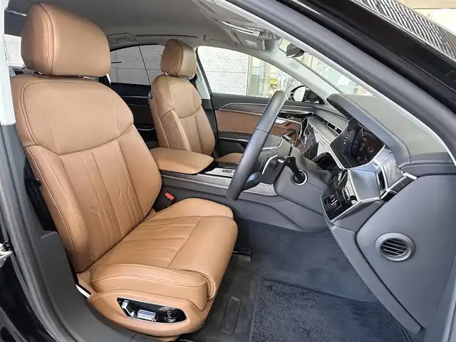 アウディ Ａ８ 60TFSIクワトロ 兵庫県 2019(令1)年 2.3万km 黒 ワンオーナー/純正メーカーナビ/（BT/フルセグTV/USB/）/BANG＆OLUFSENサラウンドシステム/全方位カメラ/全席パワーシート/前席シートヒーター/ベンチレーション/後席シートヒーター/LEDヘッドライト/AUTOライト/レーダークルーズコントロール/パドルシフト/クリアランスソナー/ドライブレコーダー/GPSレーダー/スマートキー/スペアキー/保証書/取扱説明書