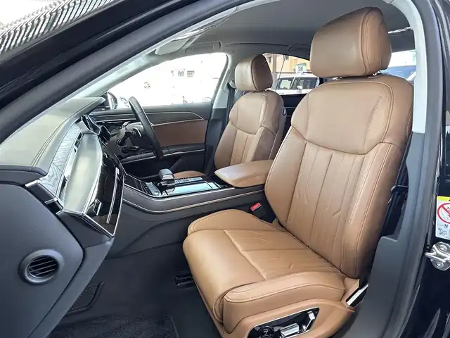 アウディ Ａ８ 60TFSIクワトロ 兵庫県 2019(令1)年 2.3万km 黒 ワンオーナー/純正メーカーナビ/（BT/フルセグTV/USB/）/BANG＆OLUFSENサラウンドシステム/全方位カメラ/全席パワーシート/前席シートヒーター/ベンチレーション/後席シートヒーター/LEDヘッドライト/AUTOライト/レーダークルーズコントロール/パドルシフト/クリアランスソナー/ドライブレコーダー/GPSレーダー/スマートキー/スペアキー/保証書/取扱説明書
