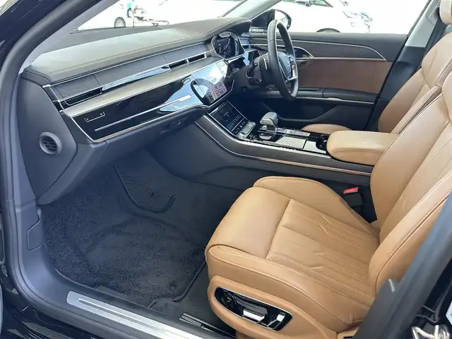 アウディ Ａ８ 60TFSIクワトロ 兵庫県 2019(令1)年 2.3万km 黒 ワンオーナー/純正メーカーナビ/（BT/フルセグTV/USB/）/BANG＆OLUFSENサラウンドシステム/全方位カメラ/全席パワーシート/前席シートヒーター/ベンチレーション/後席シートヒーター/LEDヘッドライト/AUTOライト/レーダークルーズコントロール/パドルシフト/クリアランスソナー/ドライブレコーダー/GPSレーダー/スマートキー/スペアキー/保証書/取扱説明書