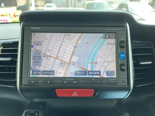ホンダ Ｎ ＢＯＸ カスタム G ターボ Lパッケージ 愛知県 2016(平28)年 8.3万km スマートブラック (株)IDOMが運営する【じしゃロン名古屋鳴海店】の自社ローン専用車両になりますこちらは現金またはオートローンご利用時の価格です。自社ローンご希望の方は別途その旨お申付け下さい/純正ナビ・フルセグテレビ/　（CD/DVD/BT）/バックカメラ/クルーズコントロール/プッシュスタート/両側パワースライドドア/ETC/純正15インチAW/ウィンカーミラー