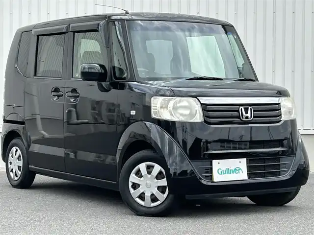 ホンダ Ｎ ＢＯＸ G Lパッケージ 群馬県 2012(平24)年 10.7万km クリスタルブラックパール ワンオーナー/社外SDナビ(Kenwood　MDV-535DT)/片側パワースライドドア/CD・DVD再生/スマート/純正フロアマット/盗難防止/ドアバイザー/プッシュスタート/ワンセグTV
