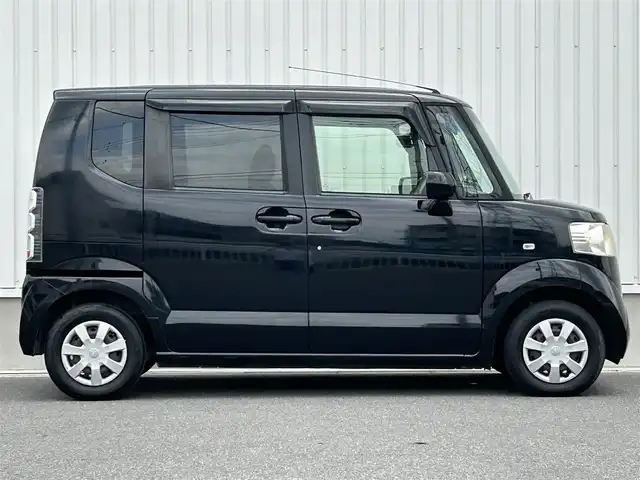 ホンダ Ｎ ＢＯＸ G Lパッケージ 群馬県 2012(平24)年 10.7万km クリスタルブラックパール ワンオーナー/社外SDナビ(Kenwood　MDV-535DT)/片側パワースライドドア/CD・DVD再生/スマート/純正フロアマット/盗難防止/ドアバイザー/プッシュスタート/ワンセグTV