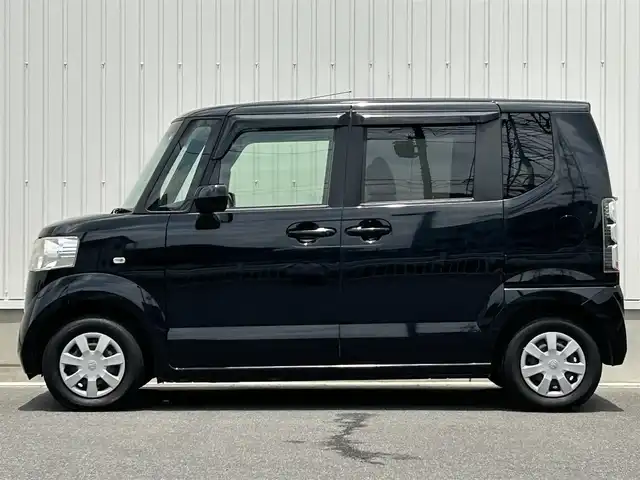 ホンダ Ｎ ＢＯＸ G Lパッケージ 群馬県 2012(平24)年 10.7万km クリスタルブラックパール ワンオーナー/社外SDナビ(Kenwood　MDV-535DT)/片側パワースライドドア/CD・DVD再生/スマート/純正フロアマット/盗難防止/ドアバイザー/プッシュスタート/ワンセグTV