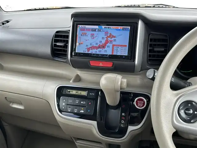 ホンダ Ｎ ＢＯＸ G Lパッケージ 群馬県 2012(平24)年 10.7万km クリスタルブラックパール ワンオーナー/社外SDナビ(Kenwood　MDV-535DT)/片側パワースライドドア/CD・DVD再生/スマート/純正フロアマット/盗難防止/ドアバイザー/プッシュスタート/ワンセグTV