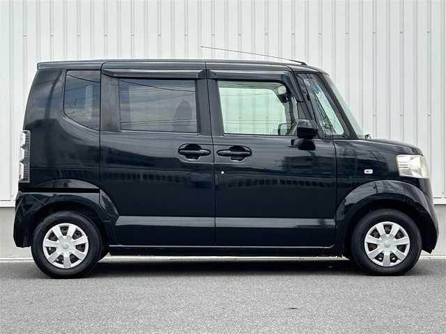 ホンダ Ｎ ＢＯＸ G Lパッケージ 群馬県 2012(平24)年 10.7万km クリスタルブラックパール ワンオーナー/社外SDナビ(Kenwood　MDV-535DT)/片側パワースライドドア/CD・DVD再生/スマート/純正フロアマット/盗難防止/ドアバイザー/プッシュスタート/ワンセグTV