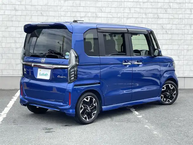 ホンダ Ｎ ＢＯＸ カスタム G EX ターボ ホンダセンシング 愛知県 2019(平31)年 8.8万km ブリリアントスポーティブルーメタリック2トーン ワンオーナー/純正SDメモリーナビ/バックカメラ/フルセグTV/CD/DVD再生/ETC(新セキュリティ対応)/Bluetooth/USB接続/ハーフレザーシート/両側パワースライドドア/純正フロアマット/純正１５インチアルミホイール/パドルシフト/アダプティブクルーズコントロール/LEDヘッドライト/横滑り防止装置/衝突軽減ブレーキ/レーンキープアシスト/前後ドライブレコーダー/充電用USBポート(２個)/スマートキー/プッシュスタート