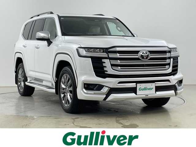 トヨタ ランドクルーザー ZX 道央・札幌 2025(令7)年 0.1千km プレシャスホワイトパール ・4WD  /2025年改良モデル/寒冷地仕様/・純正12.3インチディスプレイオーディオ /・ ナビ/DTV/HDMI/BT/・電動ムーンルーフ/・リアシートエンターテイメントシステム/・JBLサウンドシステム/・ヘッドアップディスプレイ/・モデリスタエアロ/・パノラミックビューモニター/・ベージュレザーシート/・前席2列目シートヒーター/エアシート/・前席パワーシート(D席3メモリー付)/・電動格納サードシート/・パワーバックドア/・ルーフレール/・Toyota Safety Sense/・アダプティブハイビームシステム/・オートマチックハイビーム/・プリクラッシュセーフティ/・レーントレーシングアシスト/・レーンデパーチャーアラート/・発信遅れ告知機能/ロードサインアシスト/・レーダークルーズコントロール/・ブラインドスポットモニター/・クリアランスソナー/・パーキングサポートブレーキ/・純正20インチAW/・純正LEDヘッドライト/・ターンランプ付電動格納ドアミラー/・純正フロアマット/・取扱説明書/マルチメディア取扱説明書/・新車時保証書有