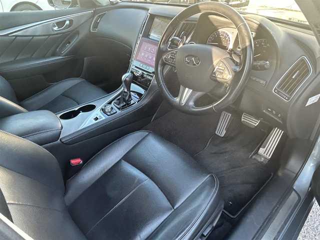 日産 スカイライン ハイブリッド 350GT Type SP 愛知県 2014(平26)年 11.4万km ハガネブルーM (株)IDOMが運営する【じしゃロン名古屋鳴海店】の自社ローン専用車両になります。/こちらは現金またはオートローンご利用の価格です。/自社ローンご希望の方は別途その旨お申し付けください。/純正メモリナビ(AM、FM、フルセグTV、BT、USB）/黒レザーシート/前席シートヒーター/ステアリングスイッチ/クルーズコントロール/パドルシフト/走行支援/シートメモリD席/前席パワーシート/前後コーナーセンサー/電動リアゲート/レーンキープアシスト/純正フロアマット/ドアバイザー/LEDヘッドライト/ETC