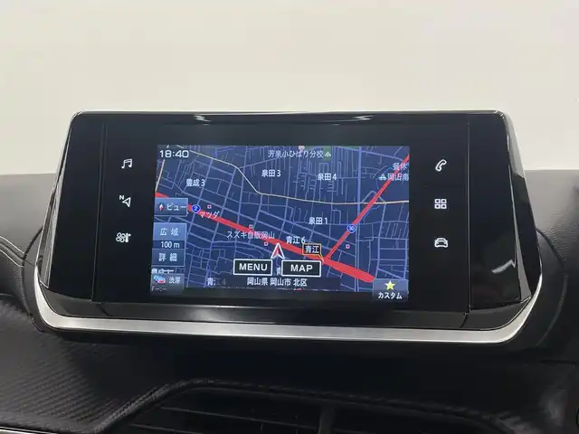 プジョー ２０８ GT ライン 岡山県 2020(令2)年 1.6万km 赤 ワンオーナー　/パノラマガラスルーフ/アンビエントライト　　/純正ナビ　/アップルカープレイ　/アンドロイドオート　/Ｂカメラ　/ＤＴＶ　/インテリジェントハイビーム　/ワイヤレスチャージ/パーキングセンサー/LKA/BSM/ACC