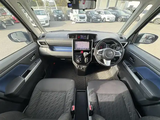 ダイハツ トール カスタムG ターボ SAⅡ 三重県 2017(平29)年 7.3万km プラムブラウンクリスタルマイカ パノラマモニター/ドライブレコーダー（前）/アルパイン9インチナビ（Bluetooth/地デジTV/DVD/CD/SD/AM/FM）/スマートアシスト2（衝突回避支援ブレーキ/対車両・歩行者衝突警報/車線逸脱警報/誤発進抑制制御/先行車発進お知らせ）/コンフォートパック（前席シートヒーター/シートバックテーブル）/パワースライドドア（運転席側/助手席側）/LEDヘッドランプ/オートライト/LEDフロントフォグランプ/イルミネーションランプ/ステアリングスイッチ（カラーマルチインフォメーションディスプレイ/スポーツモード/オーディオ）/撥水機能付ブラックファブリックシート/シートリフター（運転席）/シートアンダートレイ（助手席）/シートバックポケット（助手席）/スペアキー