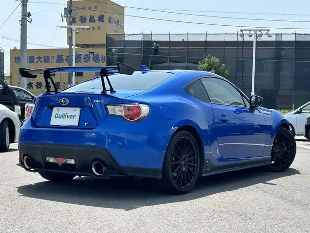 スバル ＢＲＺ tS GTパッケージ 愛媛県 2013(平25)年 2.6万km WRブルーマイカ 禁煙車/登録時走行距離：25832km/ディーラーオプション純正7インチナビ(反応不良)/CD/DVD/フルセグTV/Bluetooth/バックカメラ/ETC/横滑り防止装置/HIDヘッドライト/フォグランプ/オートライト/ハーフレザーシート/エンジンスタートボタン/スマートキー/純正フロアマット/純正18インチアルミホイール/純正エアロ
