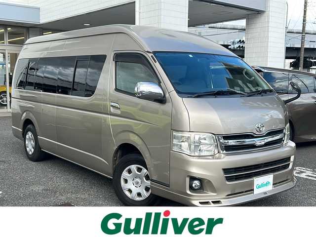 トヨタ ハイエース グランドキャビン 東京都 2011(平23)年 17.9万km ゴールドM 純正HDDナビ/　(NHZA-W61G)/CD/DVD/BT/フルセグテレビ/バックカメラ/片側パワースライドドア/ETC/AC100Vコンセント/シートカバー