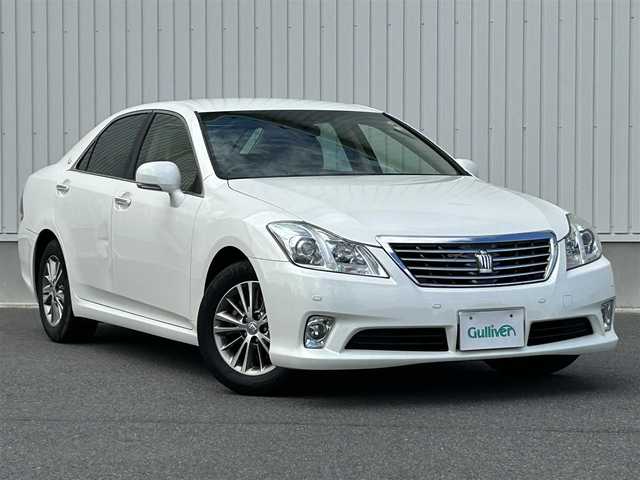 トヨタ クラウン ロイヤル ロイヤルサルーン プレミアムED 群馬県 2013(平25)年 6.6万km ホワイトパールクリスタルシャイン ワンオーナー/純正HDDナビ/（AM/FM/DISC/Bluetooth/TV）/ワンセグTV/ビルトインETC/パワーシート/シートメモリ/電動格納ミラー/プッシュスタート/純正16インチAW/純正フロアマット/フォグランプ/オートライト/クルーズコントロール/取扱説明書/保証書/スペアキー×1