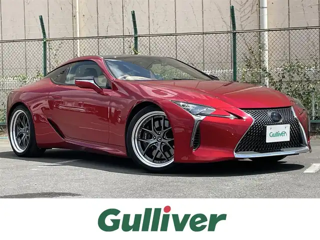レクサス ＬＣ 500h Sパッケージ 東京都 2017(平29)年 2.8万km ラディアントレッドコントラストレイヤリング 純正ナビ/バックモニター/プリクラッシュセーフティ/レーントレーシング/ブラインドスポット/レーダークルーズコントロール/ベンチレーション/ＥＴＣ/パワーシート/ドライブレコーダー/スマートキー/純正21インチAW積み込み