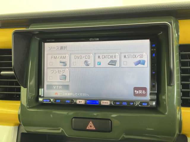 スズキ ハスラー Jスタイル 愛知県 2015(平27)年 2.6万km クールカーキパールメタリック/ホワイト2トーンルーフ 社外ナビ（MAX7700）/・ワンセグTV/・CD/DVD/REZOペダルカバー/シートヒーター/純正フロアマット/オートライト/衝突被害軽減システム/横滑り防止装置/スマートキー/プッシュスタート/アイドリングストップ