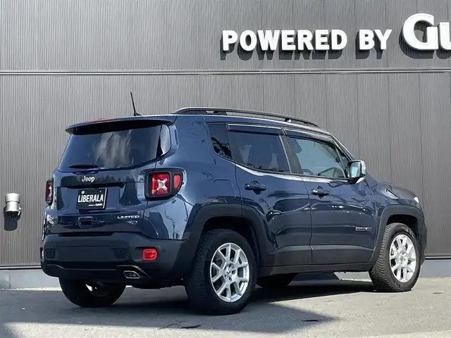 クライスラー・ジープ ジープ レネゲード リミテッド 4xe 長野県 2022(令4)年 3.9万km 青Ｍ CarPlay /ブラックレザーシート /シートヒーター /ステアリングヒーター /PWシート /純正ナビ /フルセグTV /バックカメラ /ACC /ブラインドスポット /レーンキープ /LEDヘッドライト /ドラレコ /ルーフレール /スマートキー /ETC