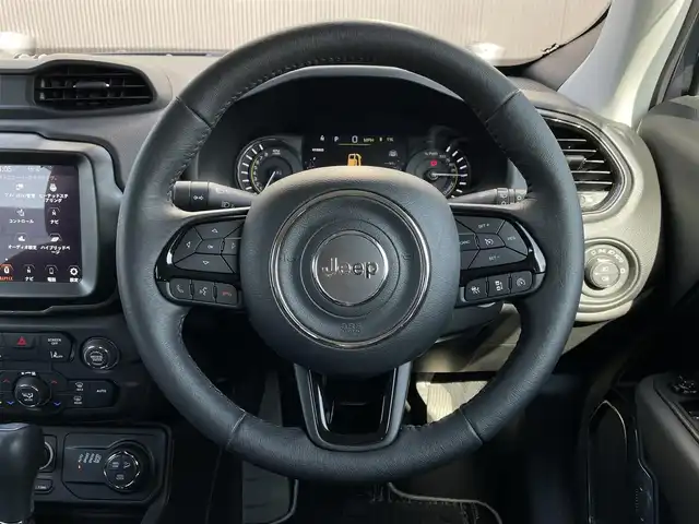 クライスラー・ジープ ジープ レネゲード リミテッド 4xe 長野県 2022(令4)年 3.9万km 青Ｍ CarPlay /ブラックレザーシート /シートヒーター /ステアリングヒーター /PWシート /純正ナビ /フルセグTV /バックカメラ /ACC /ブラインドスポット /レーンキープ /LEDヘッドライト /ドラレコ /ルーフレール /スマートキー /ETC