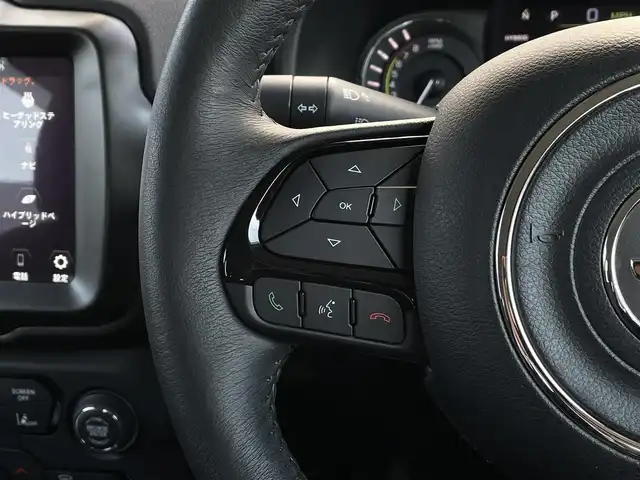 クライスラー・ジープ ジープ レネゲード リミテッド 4xe 長野県 2022(令4)年 3.9万km 青Ｍ CarPlay /ブラックレザーシート /シートヒーター /ステアリングヒーター /PWシート /純正ナビ /フルセグTV /バックカメラ /ACC /ブラインドスポット /レーンキープ /LEDヘッドライト /ドラレコ /ルーフレール /スマートキー /ETC