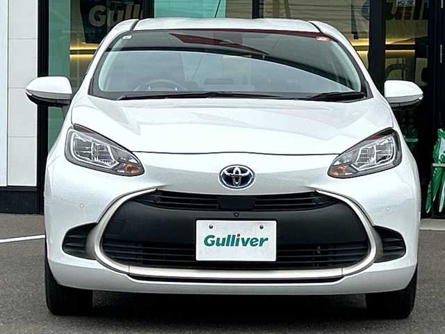 トヨタ アクア G 鹿児島県 2021(令3)年 6.4万km プラチナホワイトパールマイカ 純正ナビ/【フルセグTV/Bluetooth/Miracast】/バックカメラ/アドバンストパークシステム/USB/レーダークルーズコントロール/プリクラッシュセーフティー/LEDヘッドライト/アイドリングストップ/100V電源/スマートキー