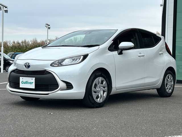 トヨタ アクア G 鹿児島県 2021(令3)年 6.4万km プラチナホワイトパールマイカ 純正ナビ/【フルセグTV/Bluetooth/Miracast】/バックカメラ/アドバンストパークシステム/USB/レーダークルーズコントロール/プリクラッシュセーフティー/LEDヘッドライト/アイドリングストップ/100V電源/スマートキー