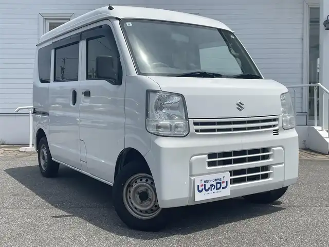 スズキ エブリイ PC 富山県 2017(平29)年 8.4万km スペリアホワイト (株)IDOMが運営する【じしゃロン富山店】の自社ローン専用車両になります。こちらは現金またはオートローンご利用時の価格です。自社ローンご希望の方は別途その旨お申し付け下さい/両側スライドドア/ETC/ナビ