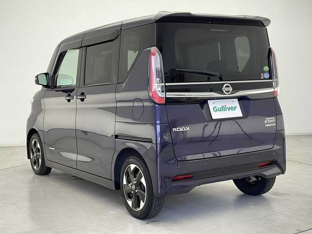 日産 ルークス HWS X プロパイロットED 千葉県 2020(令2)年 6.3万km アメジストパープル 禁煙車/社外7インチSDナビ（CN-RX06WD）/CD/DVD/BD/フルセグ/Bluetooth/SD/アラウンドビューモニター/ビルトインETC/エマージェンシーブレーキ/プロパイロット/エマージェンシーブレーキ/車線逸脱警報/先行車発進お知らせ/標識認識/前後ソナー/ハイビームアシスト/両側パワースライドドア/LEDヘッドライト/純正アルミホイール/純正ドアバイザー/純正フロアマット/スマートキー/プッシュスタート/保証書