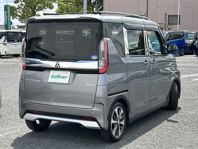 三菱 ｅＫクロススペース T 千葉県 2021(令3)年 2.7万km チタニウムグレーメタリック ナビ フルセグTV 全方位カメラ ハンズフリーオートスライド パワースライドドア デジタルミラー全方位カメラ付き USB リアサーキュレーター パドルシフト 衝突軽減 ルーフレール リアスポ ソナー