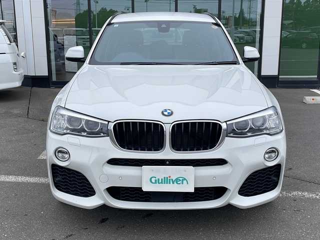 ＢＭＷ Ｘ３ xDrive20d Mスポーツ 道東・釧路十勝 2017(平29)年 10.5万km 白 ・4WD/・純正SDナビ/(FM/AM.CD/DVD.ワンセグ.AUX.BT.USB)/・バックカメラ/フロントカメラ/・レーダークルーズコントロール/・衝突軽減システム/・横滑り防止/・ブラインドスポットモニター/・パワーシート/・シートヒーター/・ステアリングスイッチ/・パドルシフト/・純正AW付夏用タイヤ　積込/・オートライト/・電格ミラー/・スマートキー