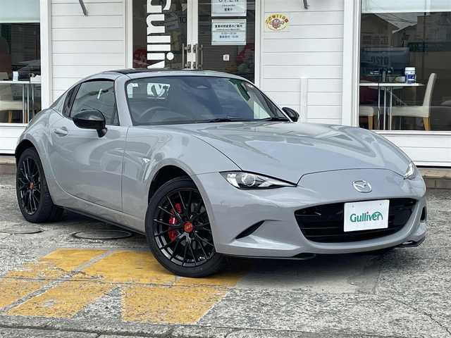 マツダ ロードスター ＲＦ RS 神奈川県 2024(令6)年 0.9万km グレー ワンオーナー/純正8.8インチセンターディスプレイ/　（Bluetooth・フルセグTV）/BOSEサウンドシステム/メーカーOP BBS17インチAW/メーカーOP bremboキャリパー/メーカーOP リアレッドキャリパー/スマートブレーキサポート/マツダレーダークルーズコントロール/LEDヘッドライト/ブラインドスポットモニター/アルパインドラレコ一体型ミラー/ビルシュタインショックアブソーバー/コーナーセンサー/バックカメラ/スマートキー×2/保証書/取扱説明書