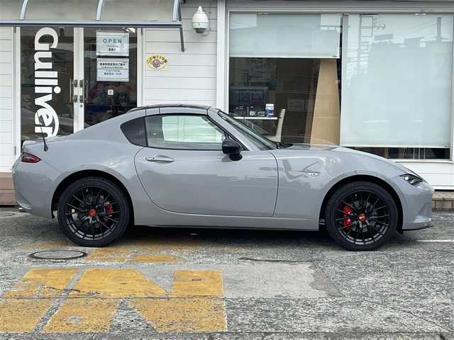 マツダ ロードスター ＲＦ RS 神奈川県 2024(令6)年 0.9万km グレー ワンオーナー/純正8.8インチセンターディスプレイ/　（Bluetooth・フルセグTV）/BOSEサウンドシステム/メーカーOP BBS17インチAW/メーカーOP bremboキャリパー/メーカーOP リアレッドキャリパー/スマートブレーキサポート/マツダレーダークルーズコントロール/LEDヘッドライト/ブラインドスポットモニター/アルパインドラレコ一体型ミラー/ビルシュタインショックアブソーバー/コーナーセンサー/バックカメラ/スマートキー×2/保証書/取扱説明書