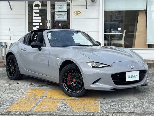 マツダ ロードスター ＲＦ RS 神奈川県 2024(令6)年 0.9万km グレー ワンオーナー/純正8.8インチセンターディスプレイ/　（Bluetooth・フルセグTV）/BOSEサウンドシステム/メーカーOP BBS17インチAW/メーカーOP bremboキャリパー/メーカーOP リアレッドキャリパー/スマートブレーキサポート/マツダレーダークルーズコントロール/LEDヘッドライト/ブラインドスポットモニター/アルパインドラレコ一体型ミラー/ビルシュタインショックアブソーバー/コーナーセンサー/バックカメラ/スマートキー×2/保証書/取扱説明書