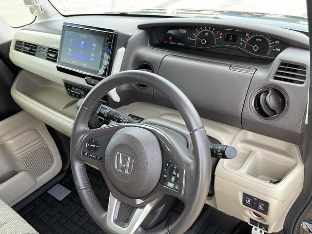 ホンダ Ｎ ＢＯＸ G L ターボ ホンダセンシング 新潟県 2020(令2)年 3.6万km クリスタルブラックパール 純正８インチナビ　/（BT/FM/AM/フルセグTV）/バックカメラ　/ステアリングスイッチ/パドルシフト/両側パワースライドドア　/純正ドライブレコーダー前後　/純正フロアマット　/Ｄ／Ｎシートヒーター　/クルーズコントロール