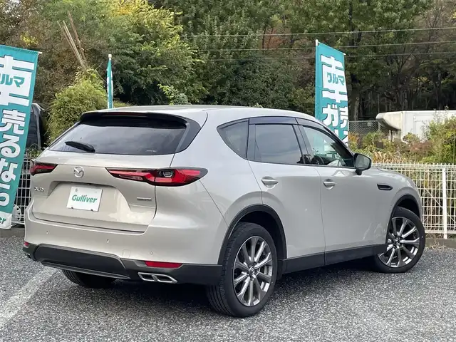 マツダ ＣＸ－６０ XD Lパッケージ 埼玉県 2023(令5)年 1.3万km プラチナクォーツメタリック 白革シート/シートヒーター/純正ナビTV/360度カメラ/LEDヘッドライト/パワーバックドア/クリアランスソナー/純正20インチアルミ/レーダークルーズコントロール/衝突軽減ブレーキ/Fドラレコ/プッシュスタート/スマートキー/保証書付整備手帳/取扱説明書