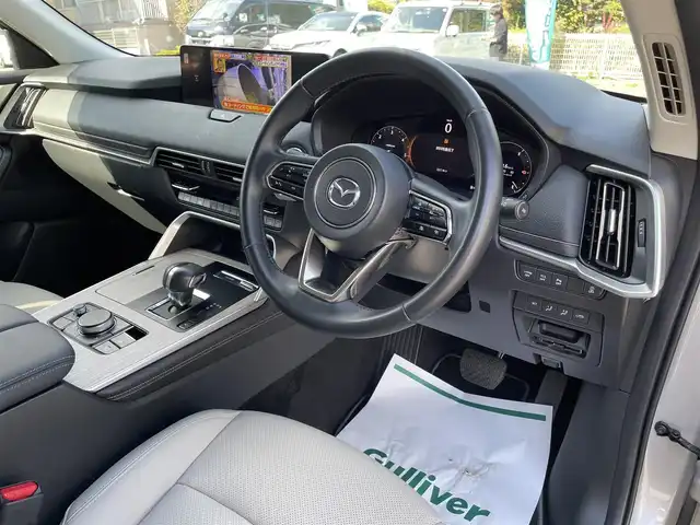マツダ ＣＸ－６０ XD Lパッケージ 埼玉県 2023(令5)年 1.3万km プラチナクォーツメタリック 白革シート/シートヒーター/純正ナビTV/360度カメラ/LEDヘッドライト/パワーバックドア/クリアランスソナー/純正20インチアルミ/レーダークルーズコントロール/衝突軽減ブレーキ/Fドラレコ/プッシュスタート/スマートキー/保証書付整備手帳/取扱説明書