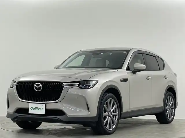 マツダ ＣＸ－６０ XD Lパッケージ 埼玉県 2023(令5)年 1.3万km プラチナクォーツメタリック 全方位 /白革/BSM/HUD/ワイヤレス充電 /ETC /全席シートヒーター /ステアリングヒーター /ドライブレコーダー /メモリー付パワーシート /電動リアゲート /純正フロアマット /100V電源 /衝突軽減