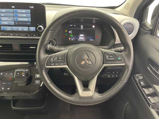 三菱 ｅＫクロス ＥＶ P 千葉県 2022(令4)年 2.4万km ナチュラルアイボリーメタリック 純正ナビ（Bluetooth/フルセグTV/AppleCarPaly /AndroidAuto）/全周囲カメラ/デジタルインナーミラー/シートヒーター/ステアリングヒーター/前後コーナーセンサー/アダプティブクルーズコントロール/ウィンカーミラー/オートライト/LEDライト/オートエアコン/フォグランプ/充電ケーブル